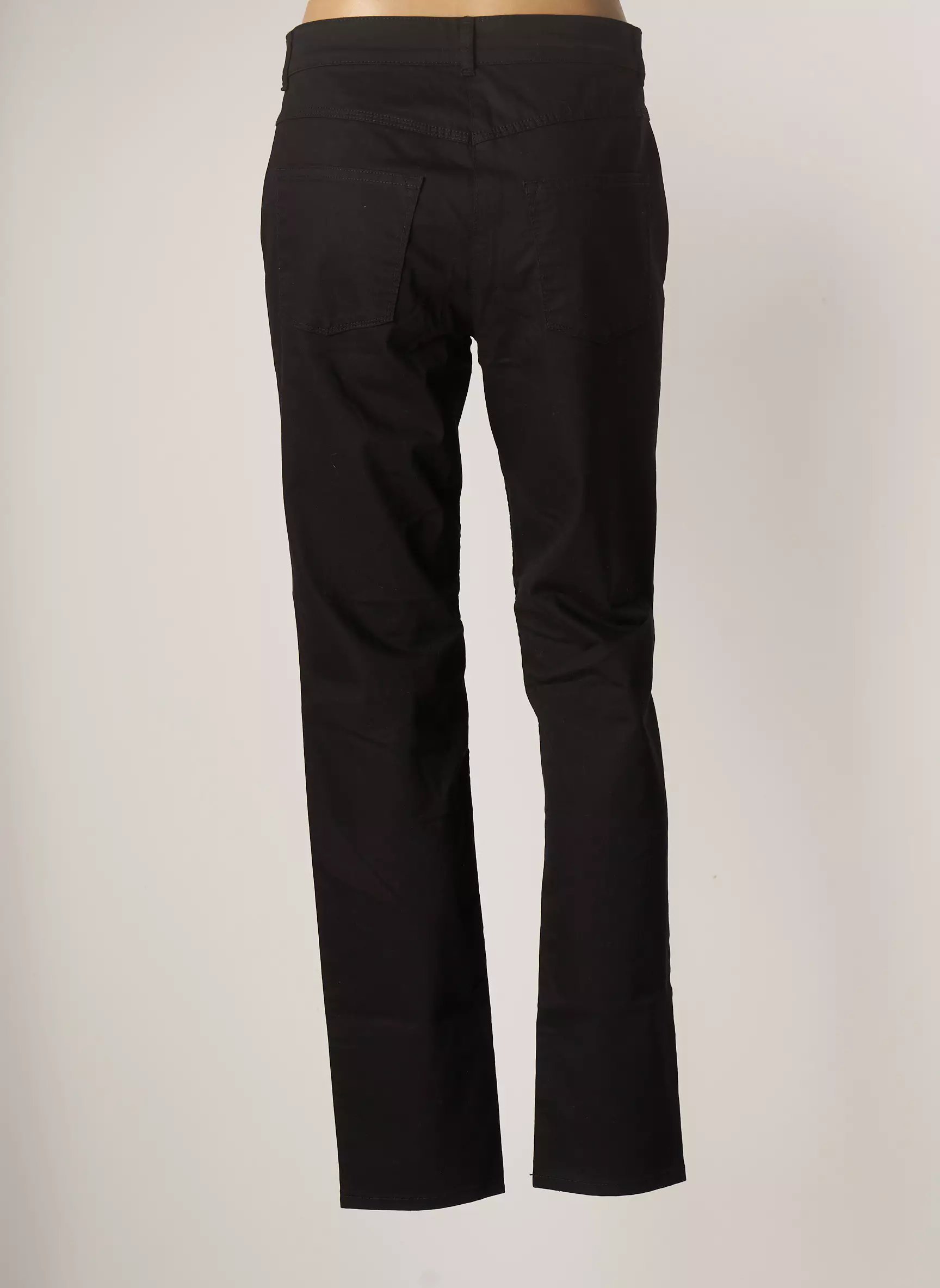 Bianca Pantalons Slim Femme couleur noir