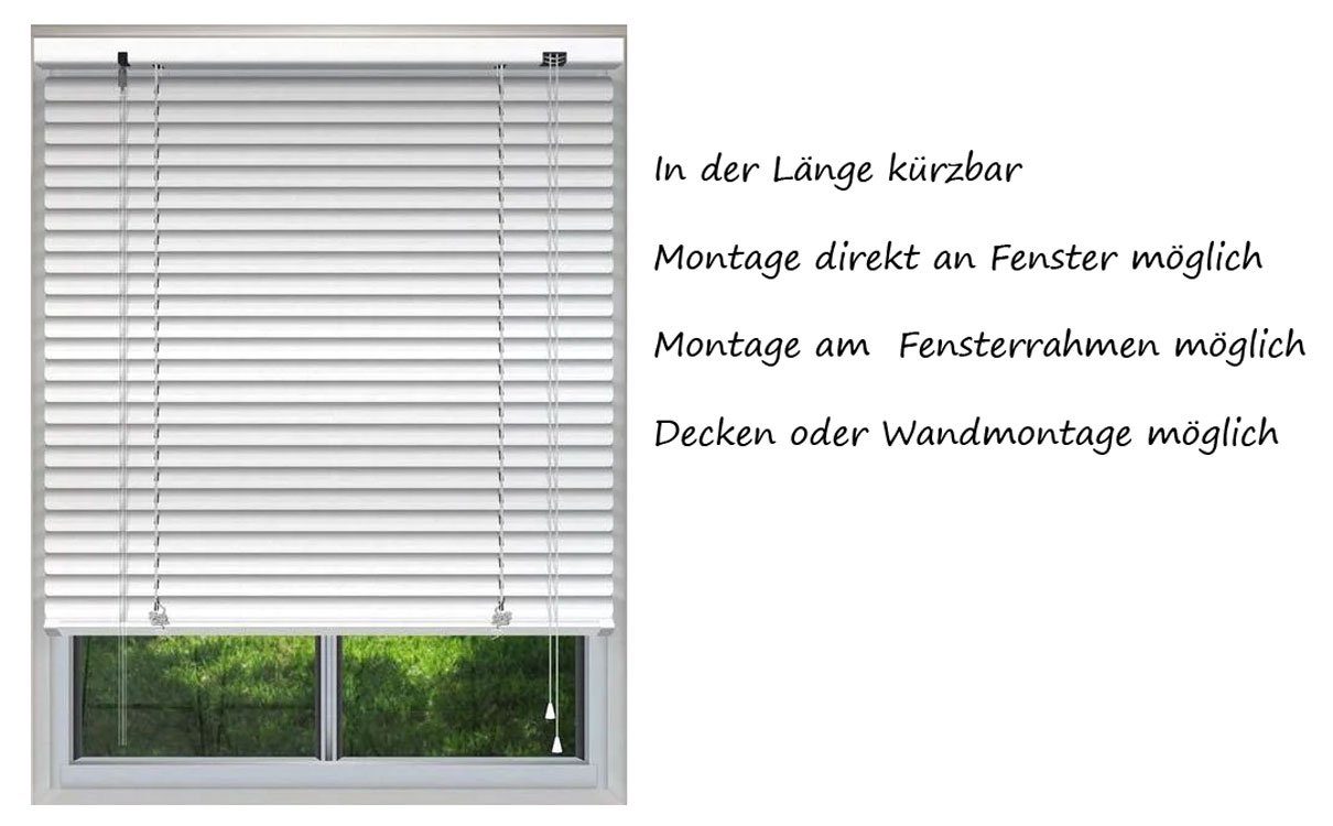 Jalousie Aluminium-Jalousie Klemmträger Alujalousie Aluminiumjalousie Lamelle, KS-Direkt