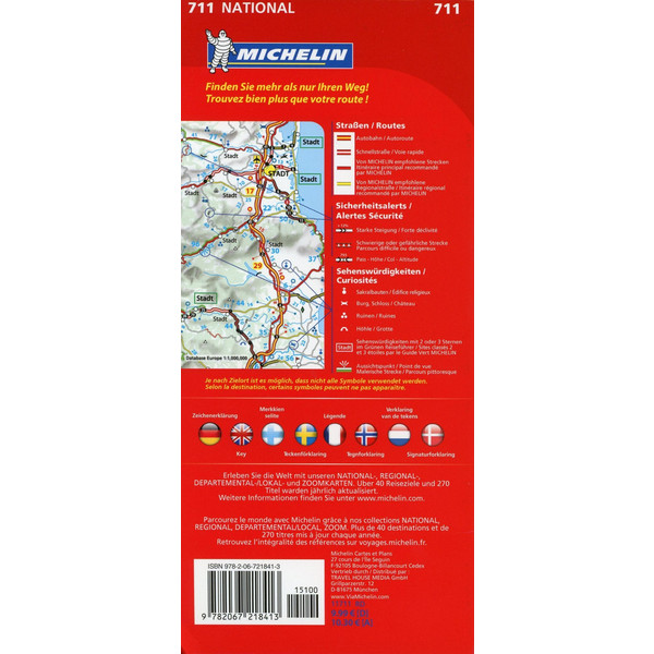 Michelin Skandinavien - Finnland 1 : 1 500 000 - Straßenkarte