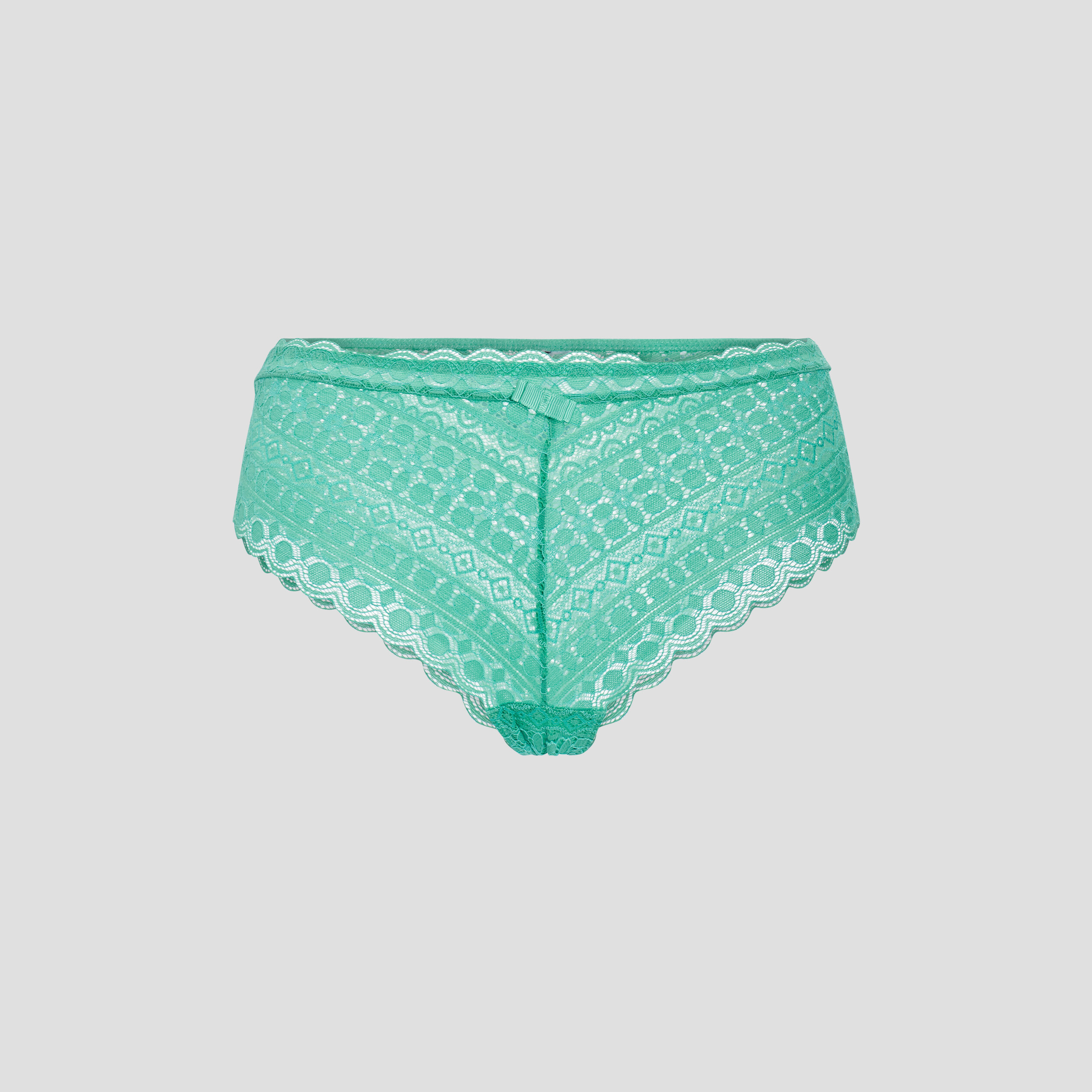 Shorty en dentelle vert femme | La Halle