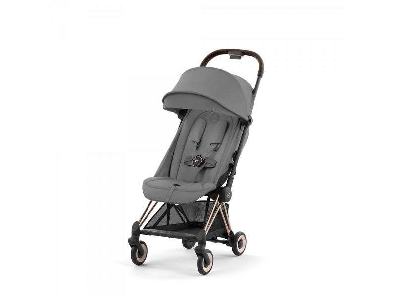 Coya - Poussette Citadine Ultra Compacte - Châssis Rose Gold et Siège Mirage Grey | CYBEX