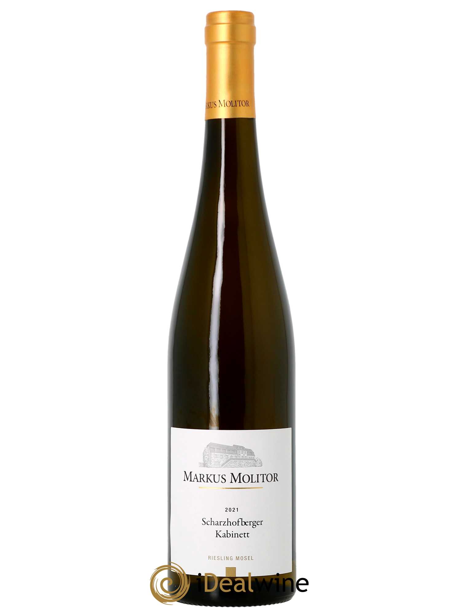 Riesling Markus Molitor Scharzhofberger Kabinett Gold Capsule  2021 - Lot de 1 Bouteille