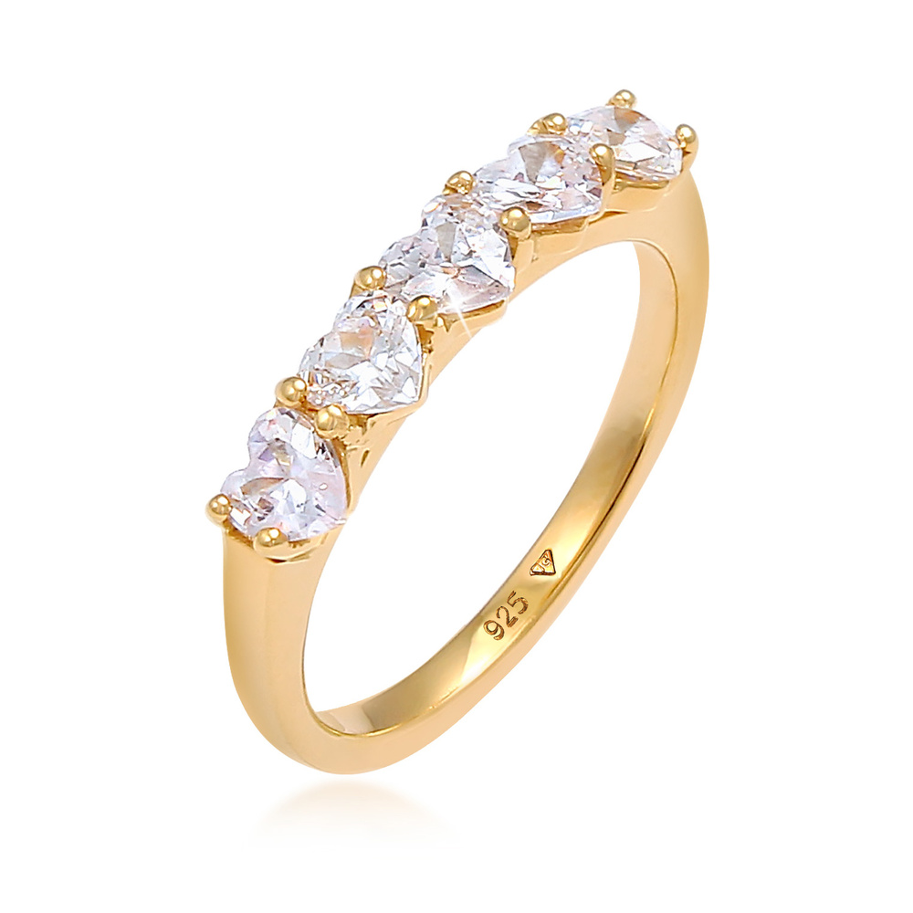 Elli Elli Bague Les fiançailles de coeur des femmes sont élégantes avec des cristaux d Bague
