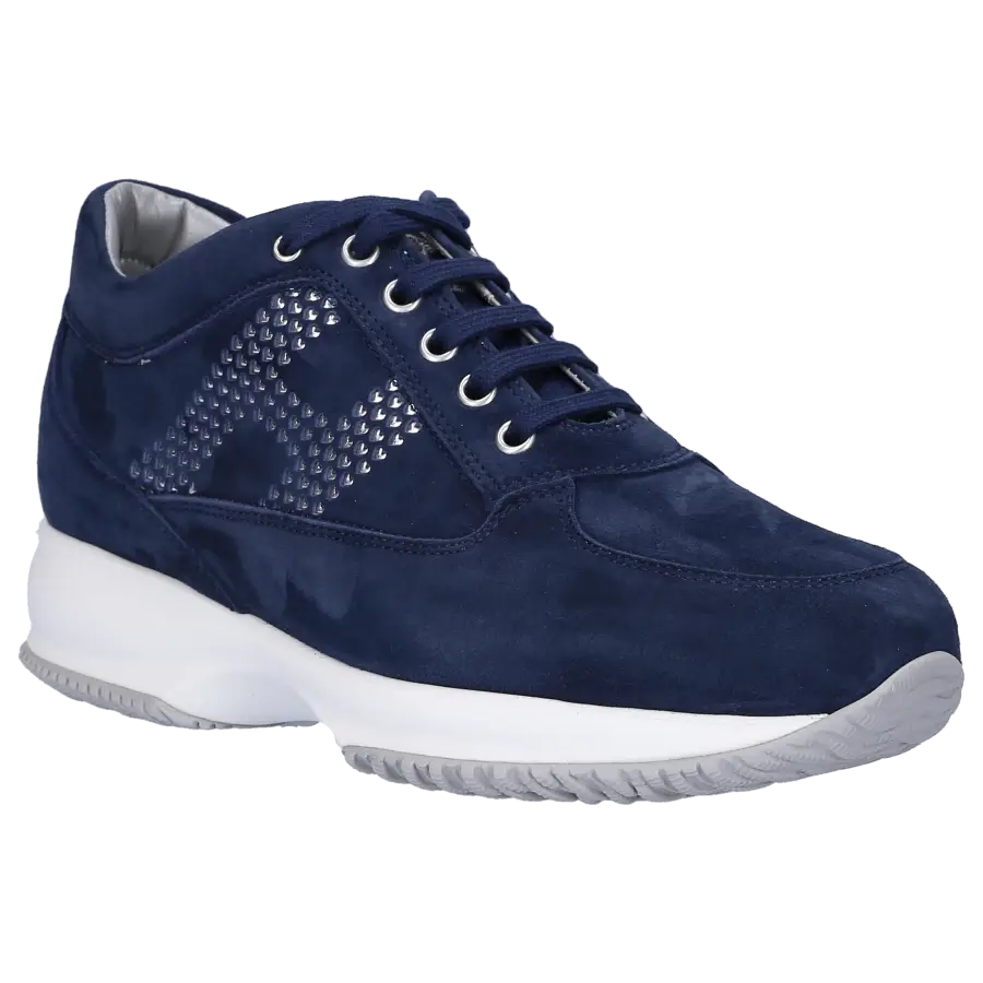 Hogan - Sneaker low INTERACTIVE Wildleder Logo dunkelblau - blau