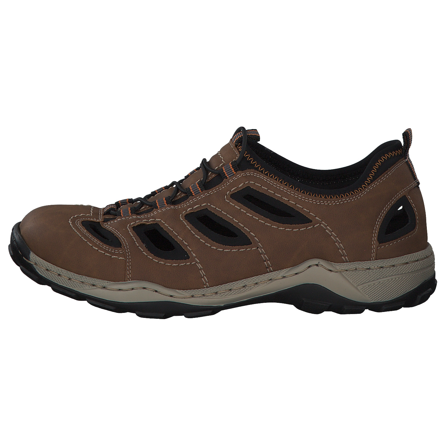 Rieker 08065, Sportliche Slipper, Herren, Braun