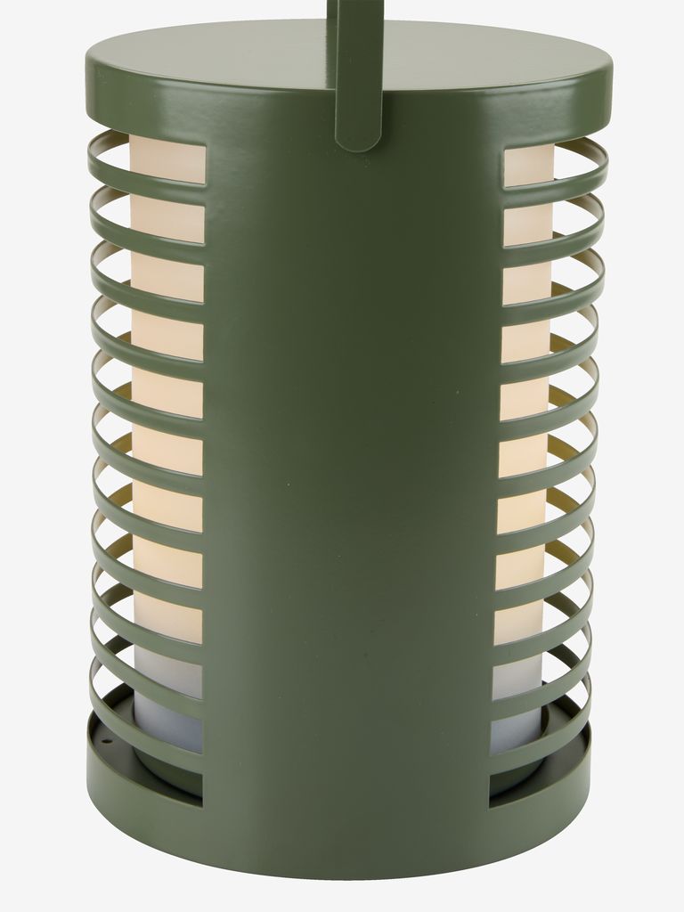Lampa na baterie HAVTERNE Ø16xH22cm oliwkowo-zielona