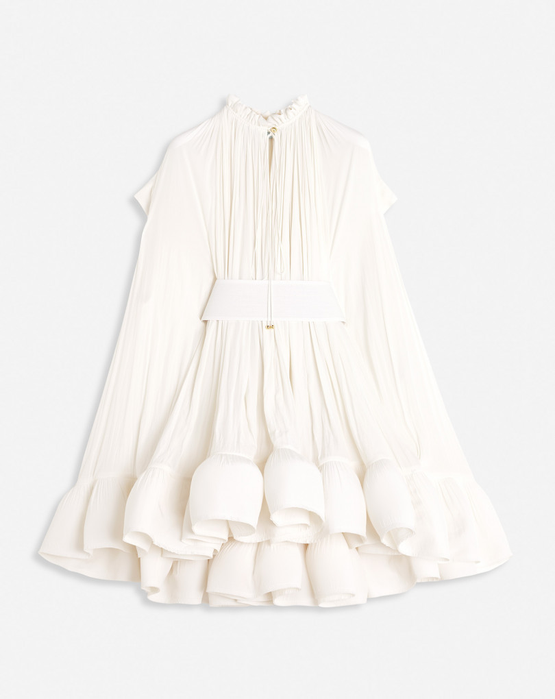 ROBE COURTE EN CHARMEUSE