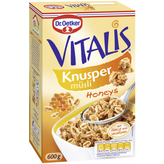 Dr.Oetker Vitalis Knusper Honeys 600G