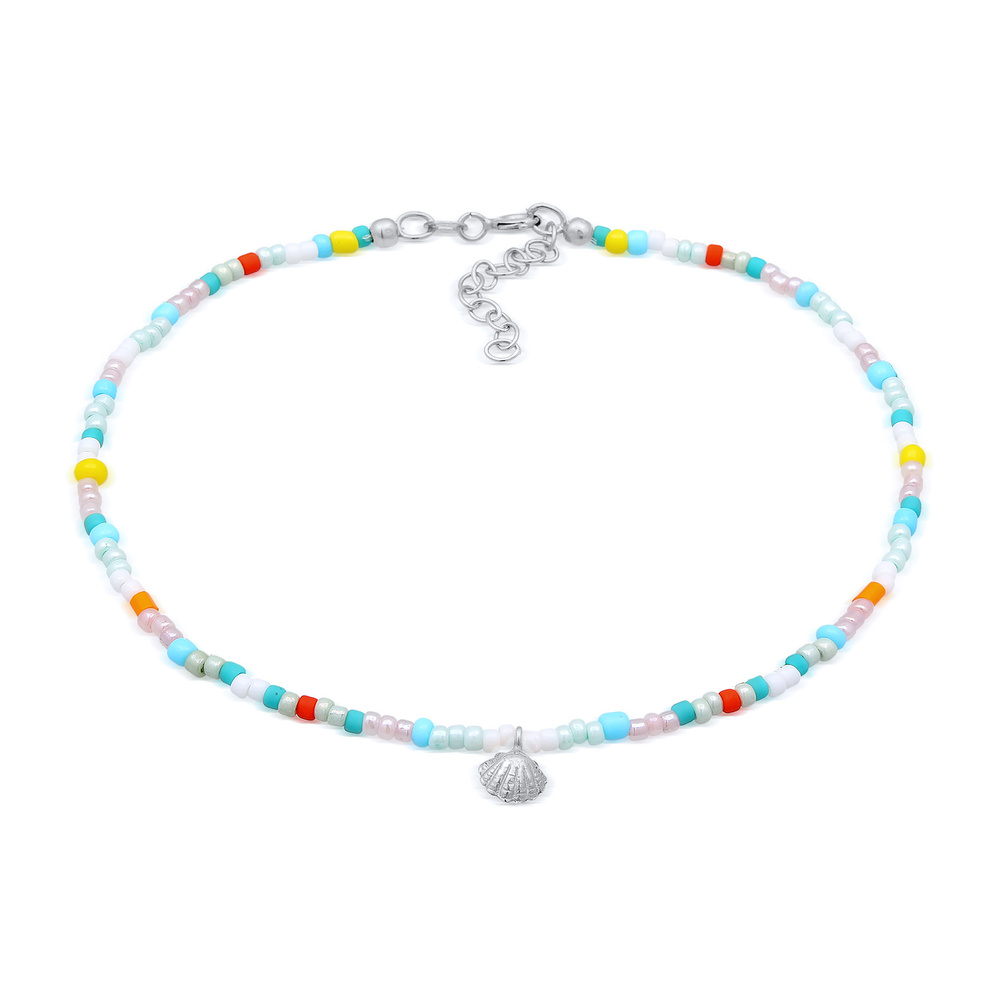 Elli Elli Bracelet de Cheville Femmes bracelet de cheville verre boules multicolores é Bijoux