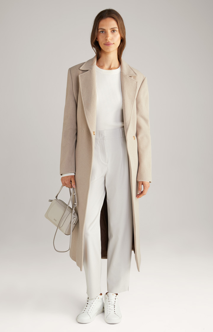 Twill-Hose in Grau/Beige
