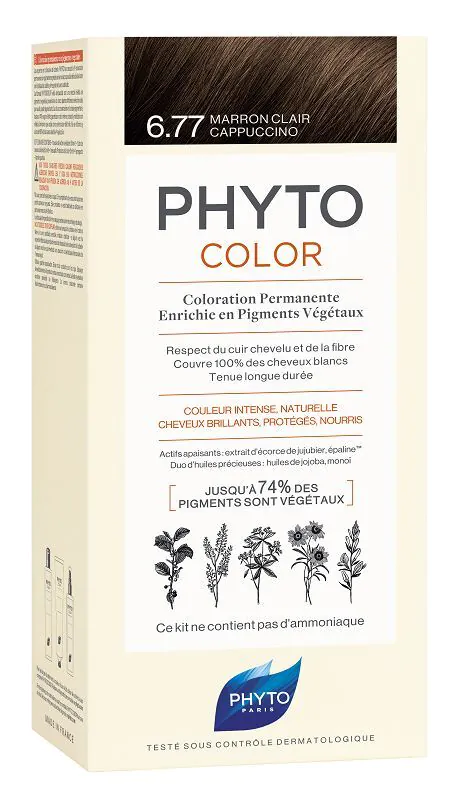 Phyto Phytocolor boja za kosu, 6.77 svijetlosmeđa CapuCCino