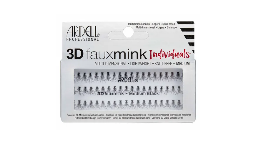 ARDELL Einzelwimpern 3D fauxmink Individuals Medium