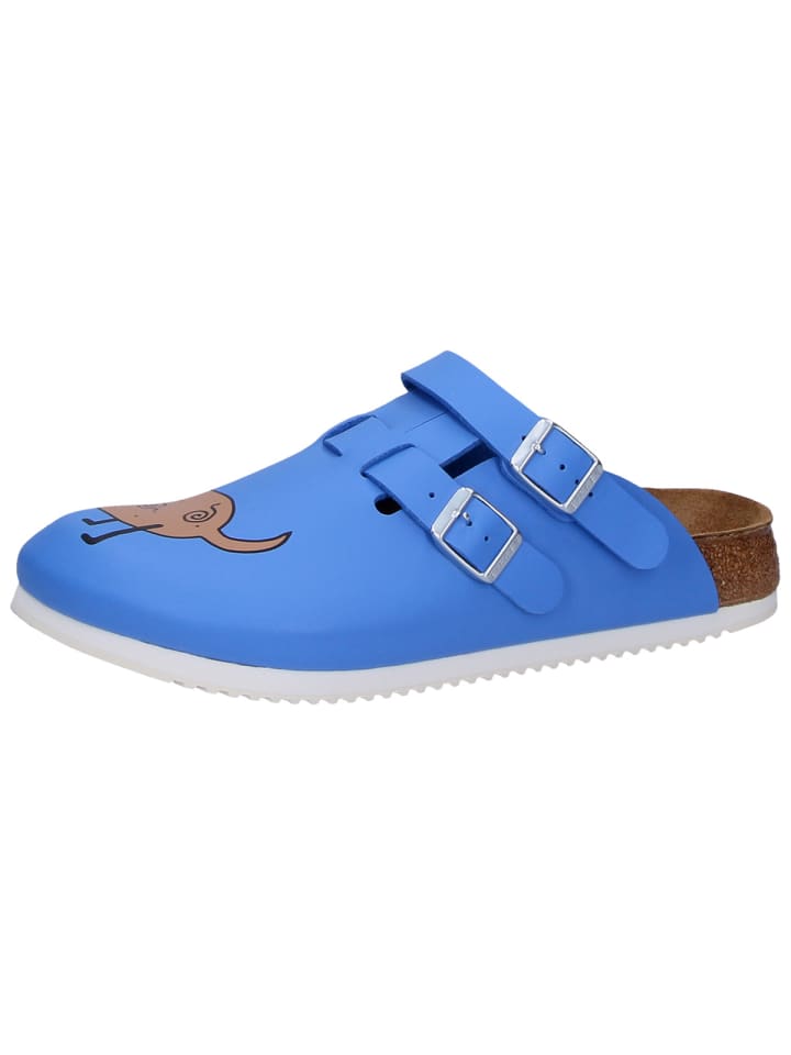 Birkenstock Pantoletten Kay SL in Hund blau günstig kaufen