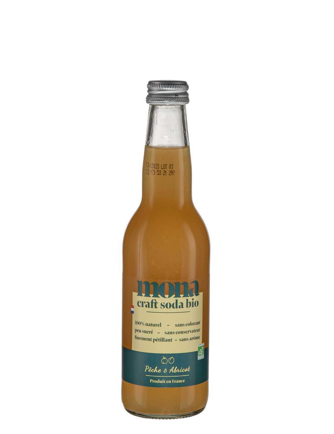 Mona Craft : Pêche - Abricot Bio - Gueule de joie 0° |  33 cl