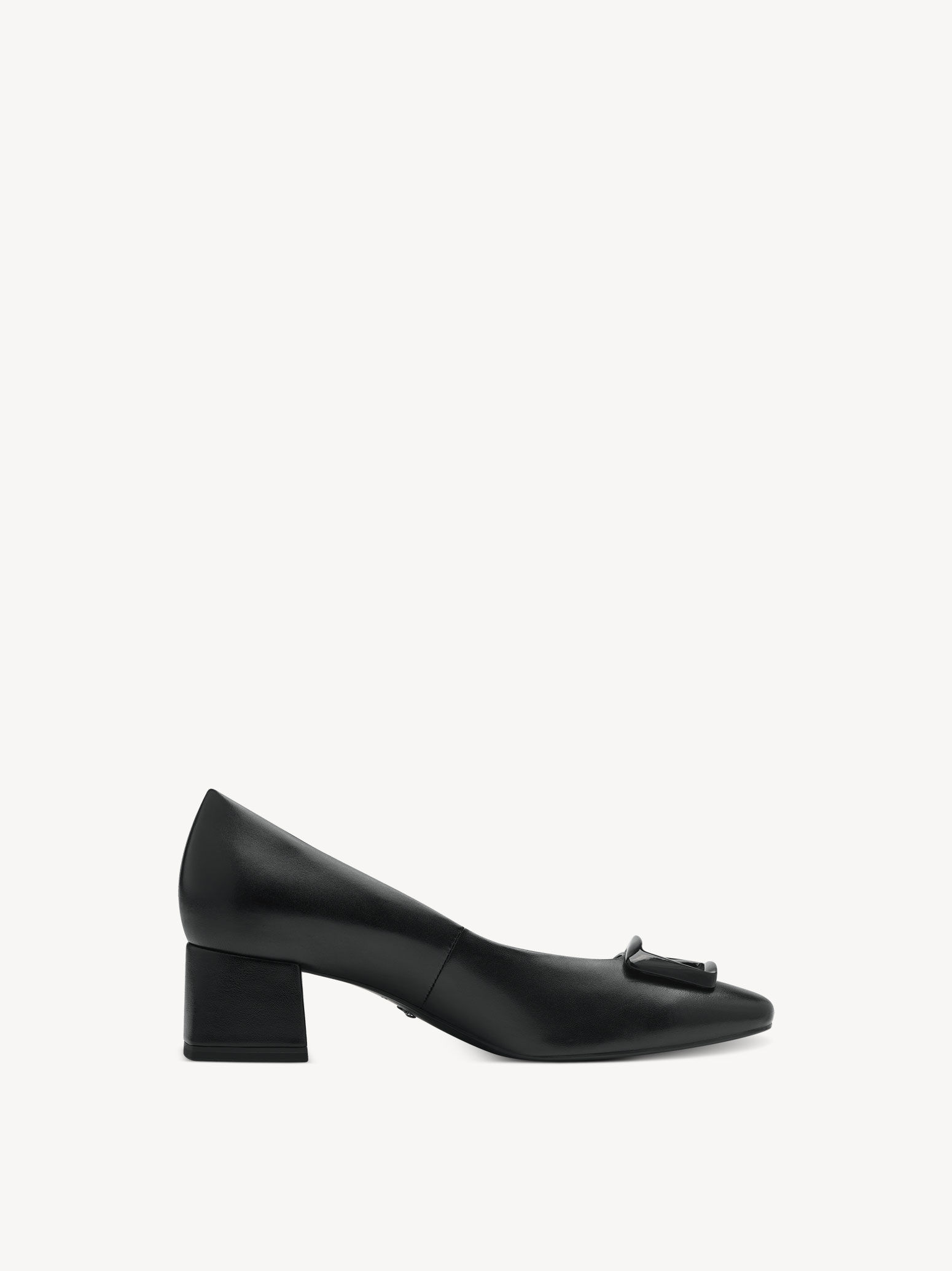 Escarpin en cuir - noir