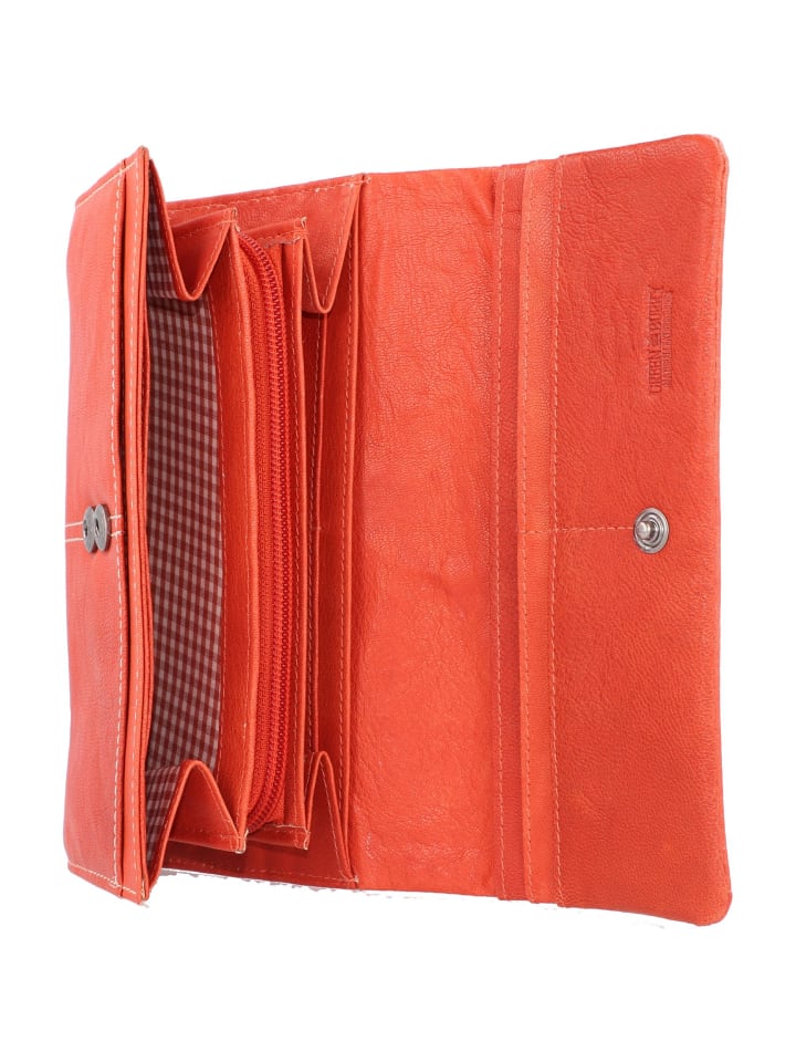 Greenburry Tumble Nappa Geldbörse Leder 19 cm in tomato günstig kaufen onesize