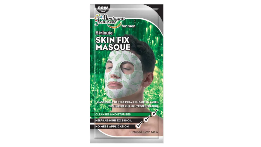 Montagne Jeunesse Men Tuchmaske Charcoal