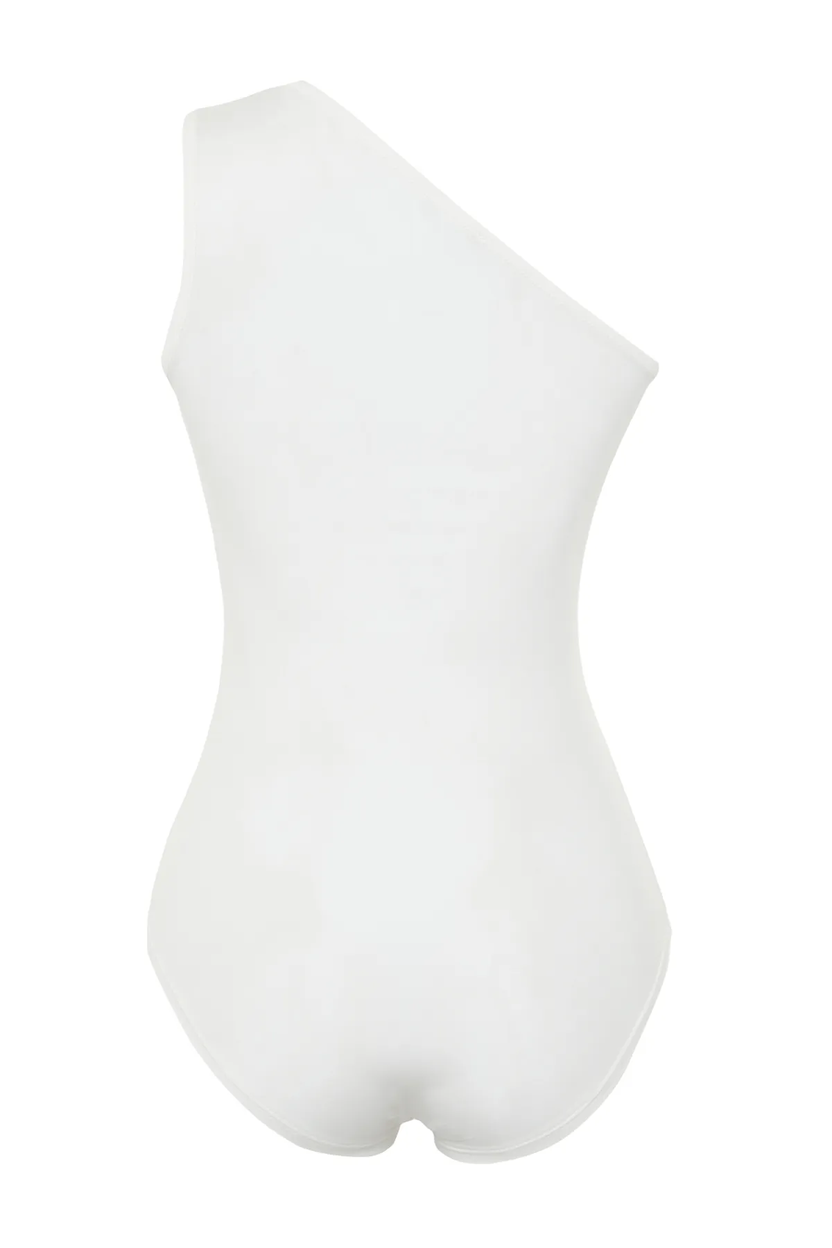 Trendyol Collection  Weißer Strick-Body mit Cut-Outs und Druckknöpfen TWOSS23BD00014