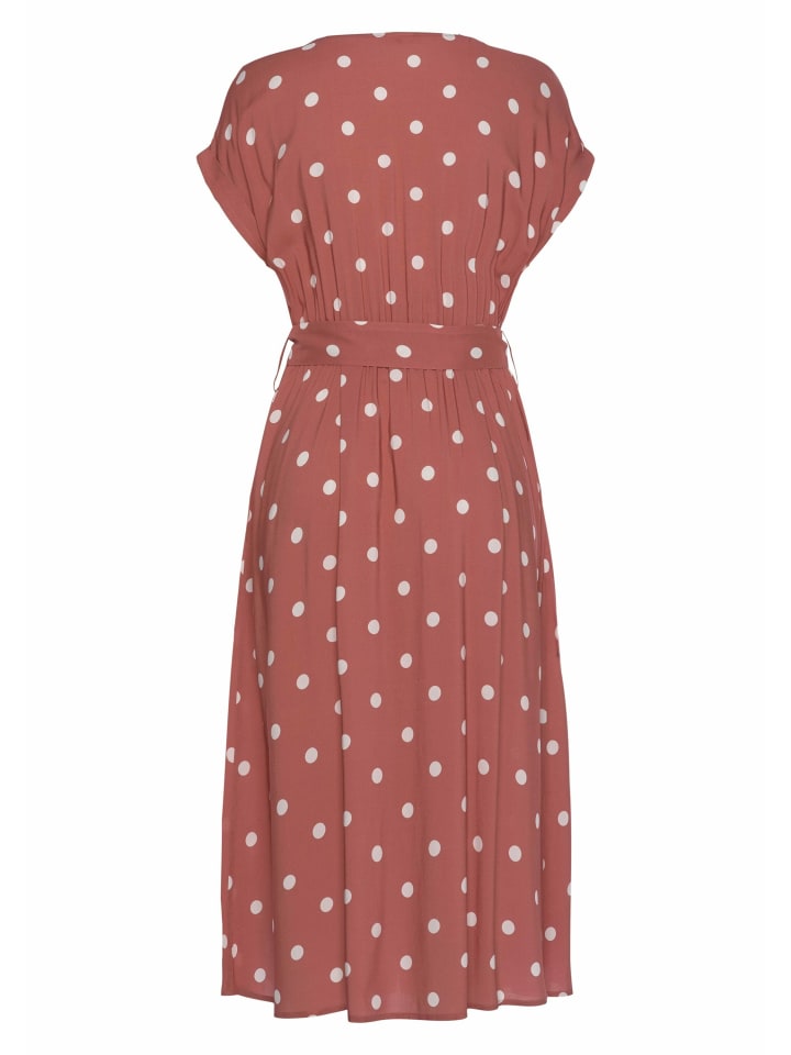 LASCANA Midikleid in marsala-creme-bedruckt günstig kaufen