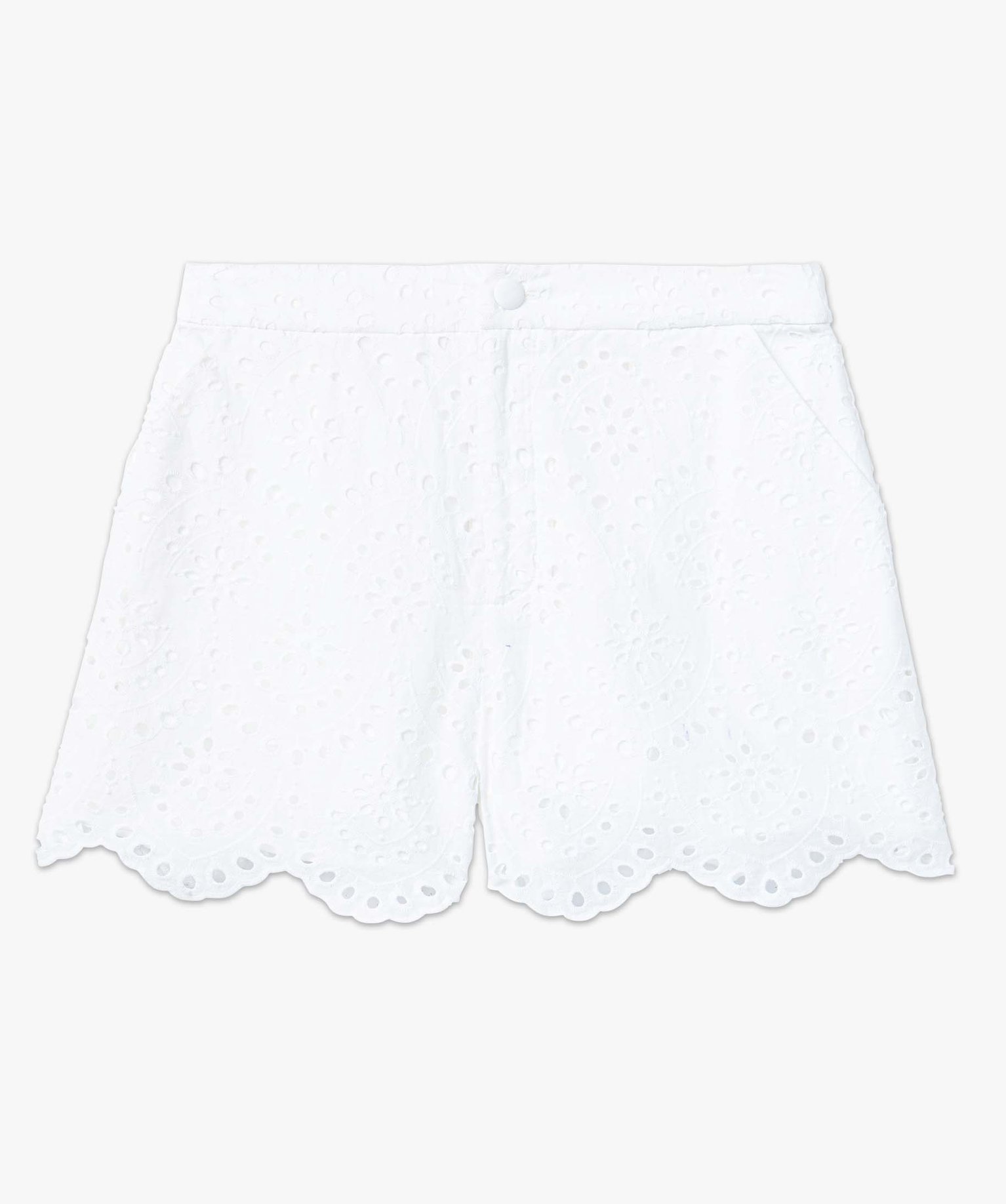 Short femme en broderie anglaise ecru | GEMO
