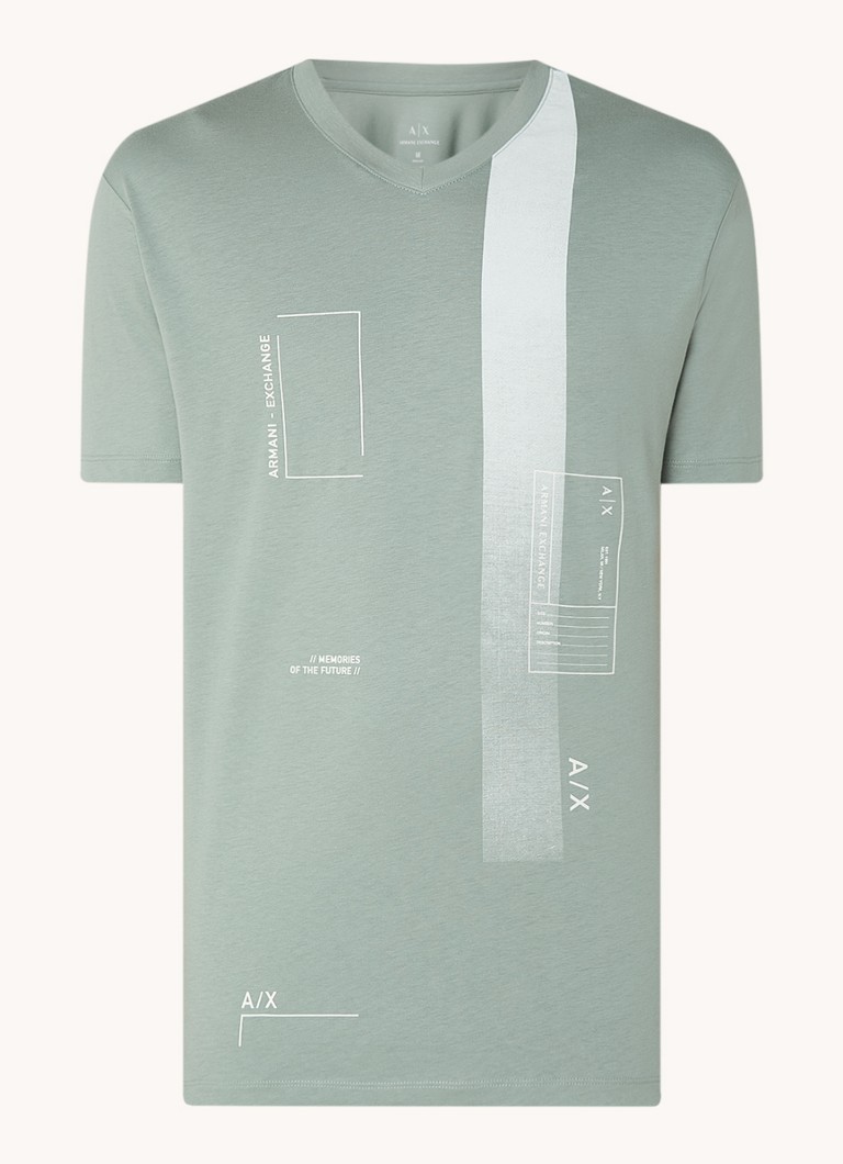 Armani Exchange T-krekls ar logotipa apdruku