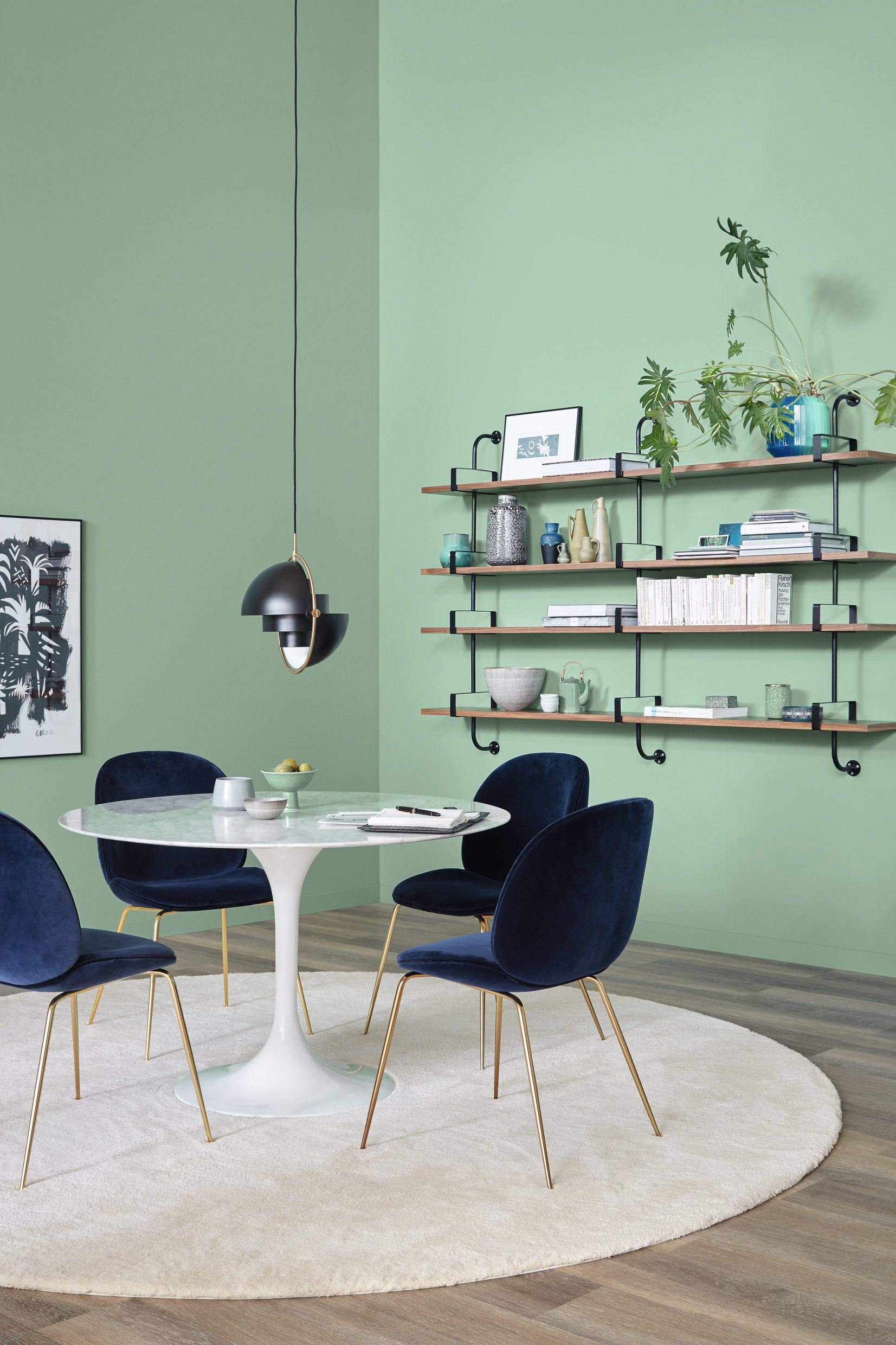 SCHÖNER WOHNEN FARBE Wand- und Deckenfarbe Trendfarbe, 1 Liter, Spa, hochdeckende Wandfarbe - für Allergiker geeignet