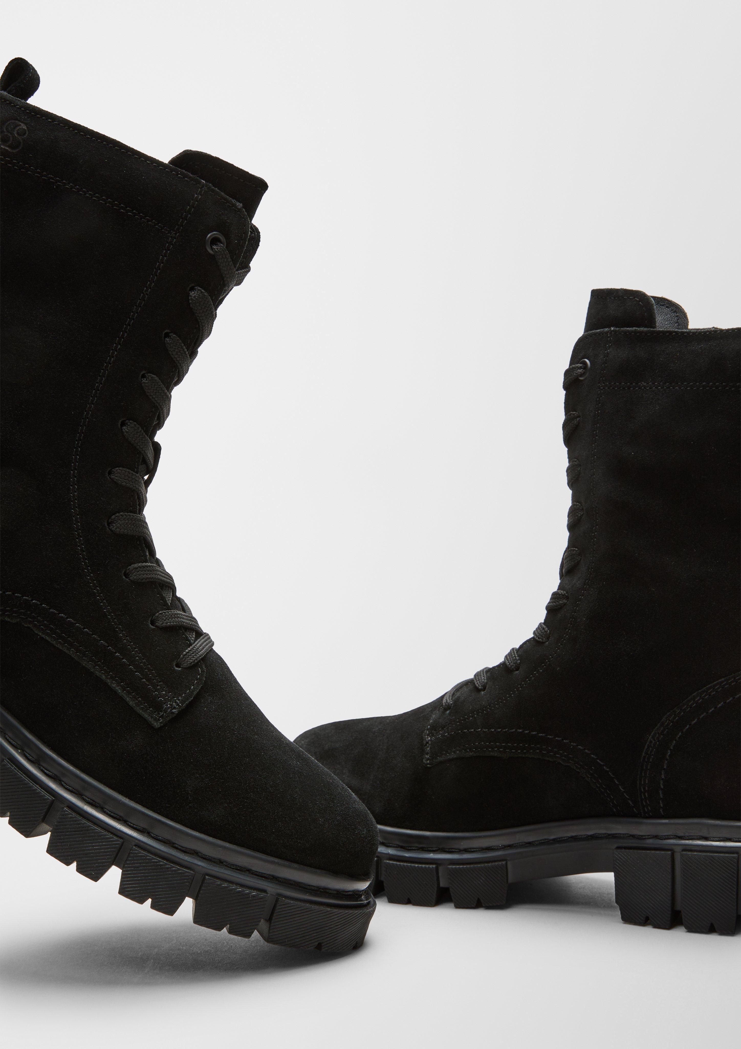 Warm gefütterte Lederstiefel  6006637-001