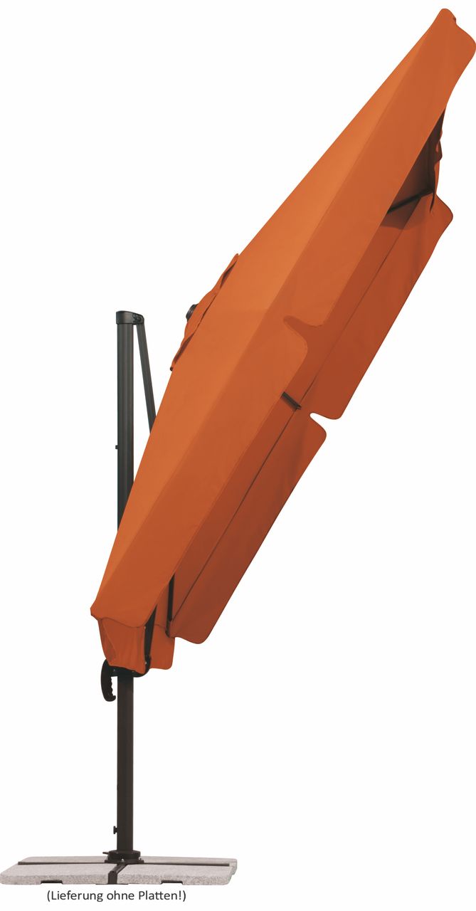 Schneider Schirme Schneider Ampelschirm RHODOS ca. 300 x 300 cm, terracotta