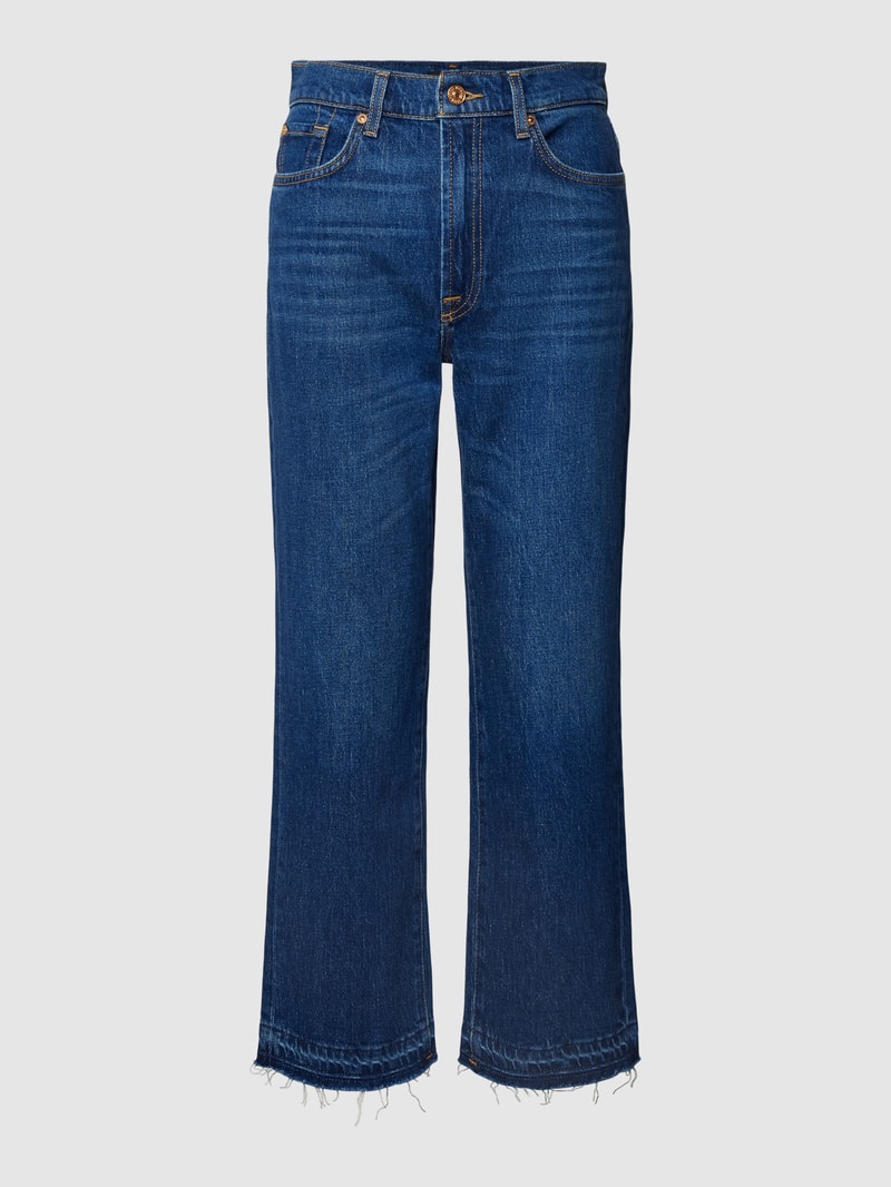 Jeans mit verkürztem Schnitt Modell 'Logan' in blau