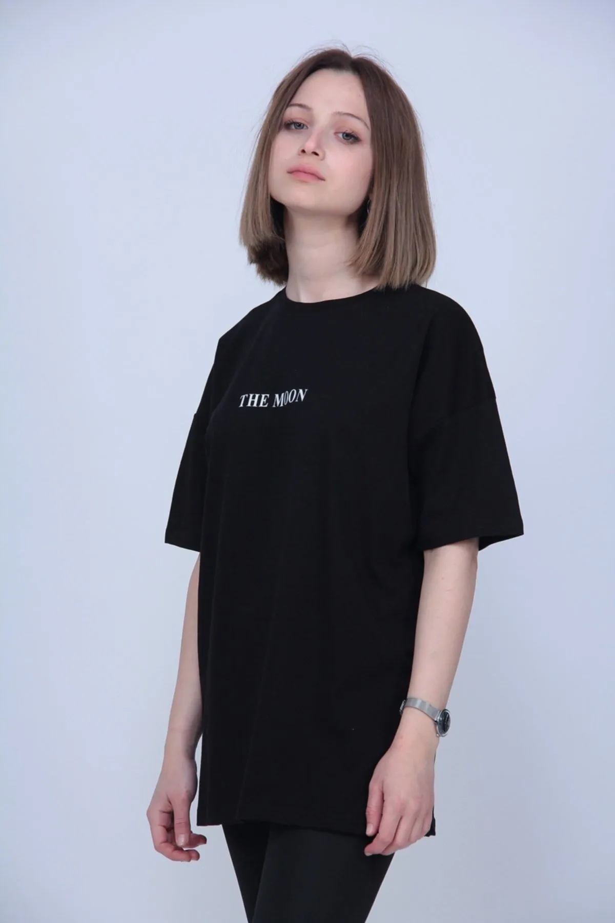 trendypassion  T-Shirt mit „Moon Back“-Aufdruck