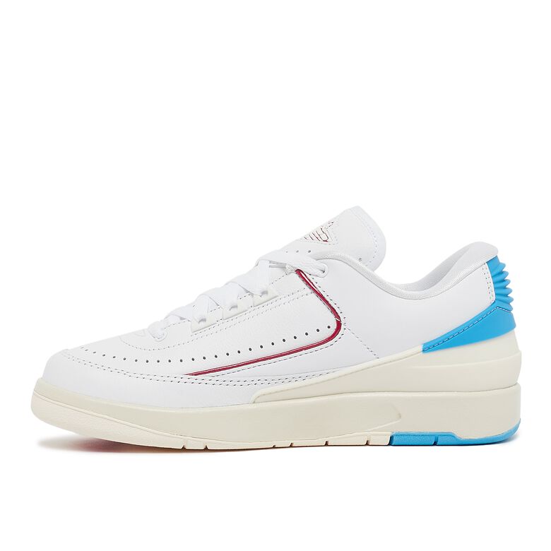 JORDAN Air Jordan 2 Retro Low “UNC to Chicago” white/gym red-dk powder blue