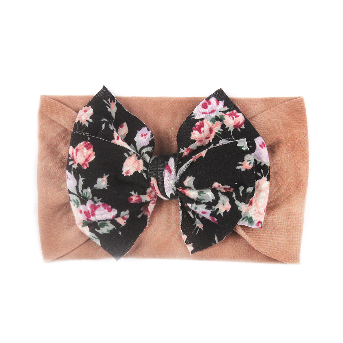 Elastisches Stirnband für Kinder Haarschmuck im Boho-Stil mit Blumen-Haarschmuck, Schleife für Kinder Haarschmuck