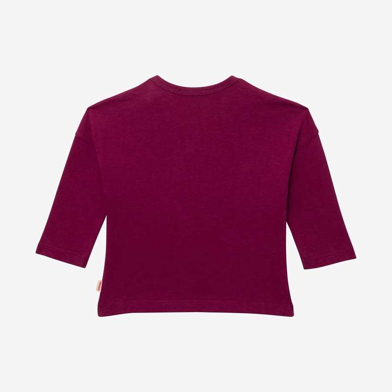 T-shirt bébé violet à message en coton recyclé Catimini