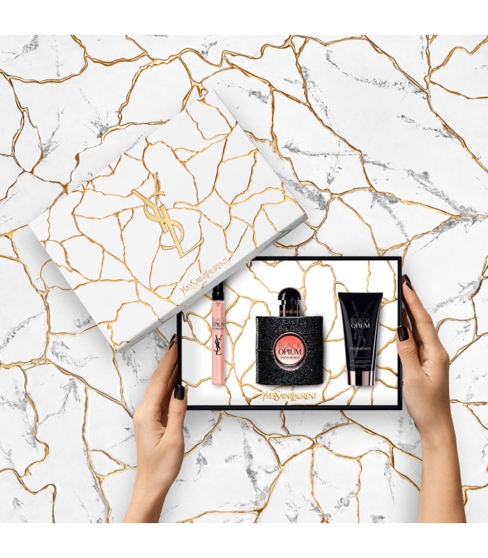 YVES SAINT LAURENT-BLACK OPIUM -Coffret Cadeau Parfum Femme