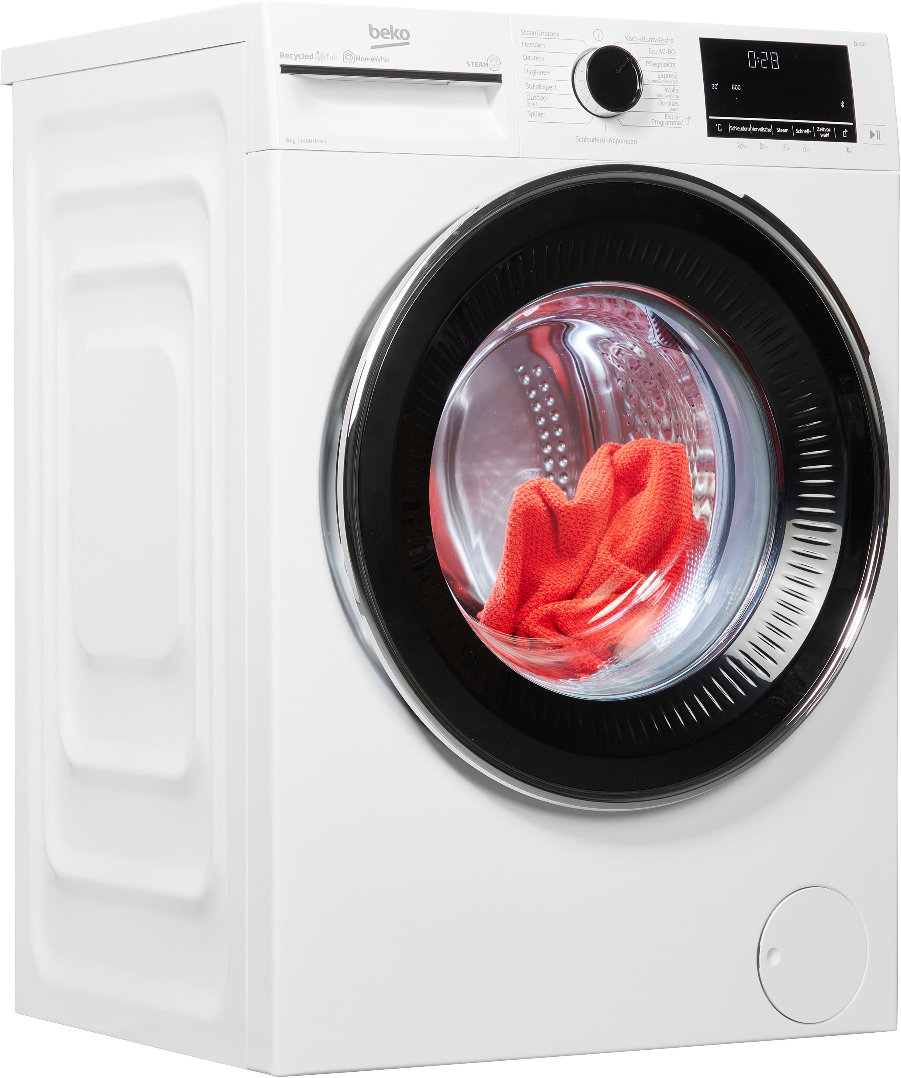 BEKO Waschmaschine B5WFU58415W, 8 kg, 1400 U/min