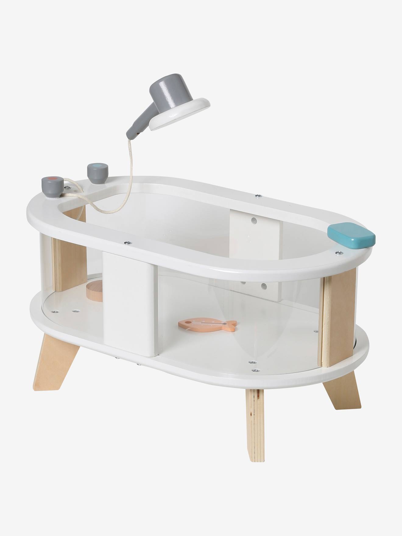 Baignoire poupon plexi/bois FSC® blanc