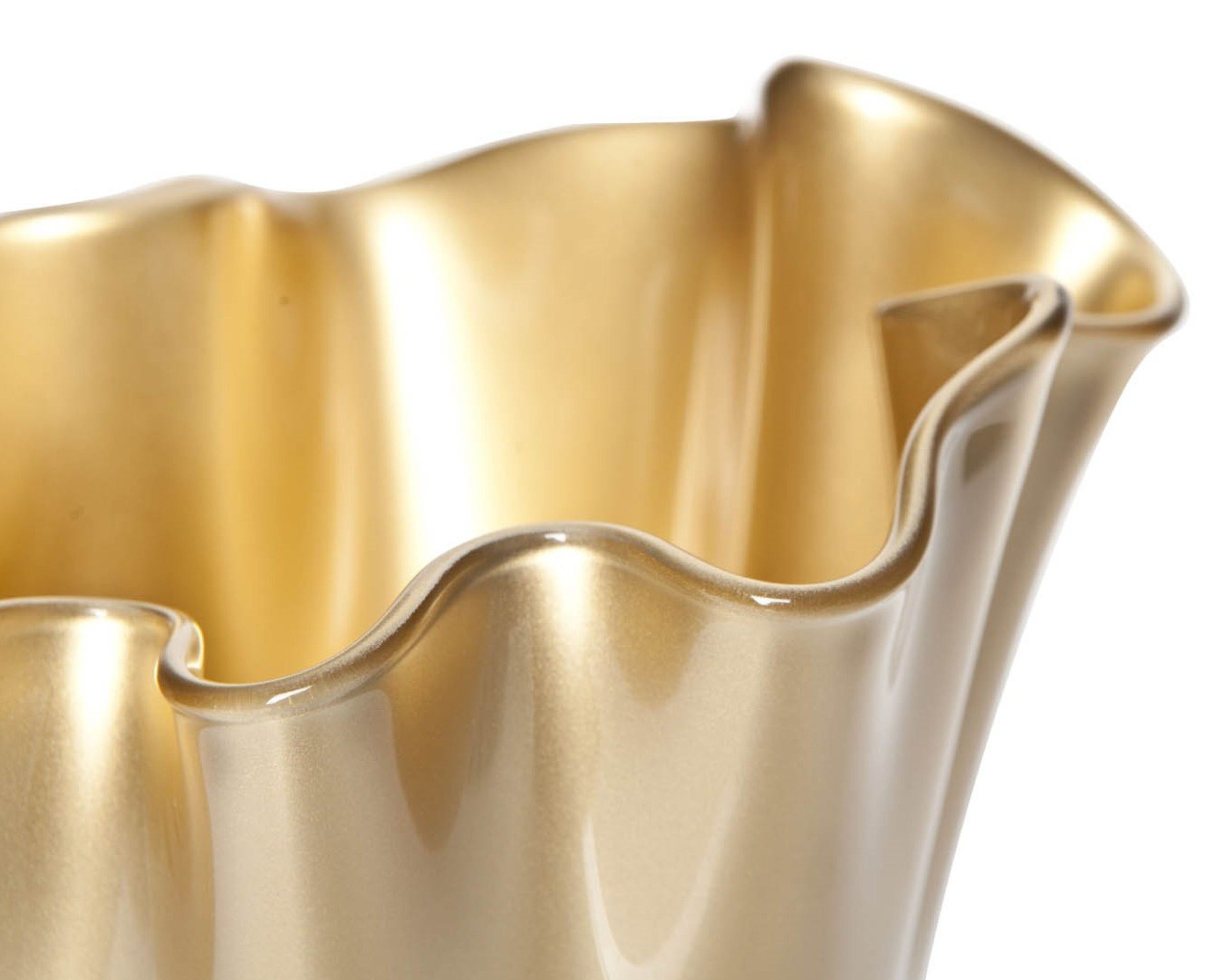 Signature Home Collection Tischvase (1 Stück, 1 St., 1x Glasvase), Handgefertigt in Europa, mundgeblasene Glasvase in Premiumqualität