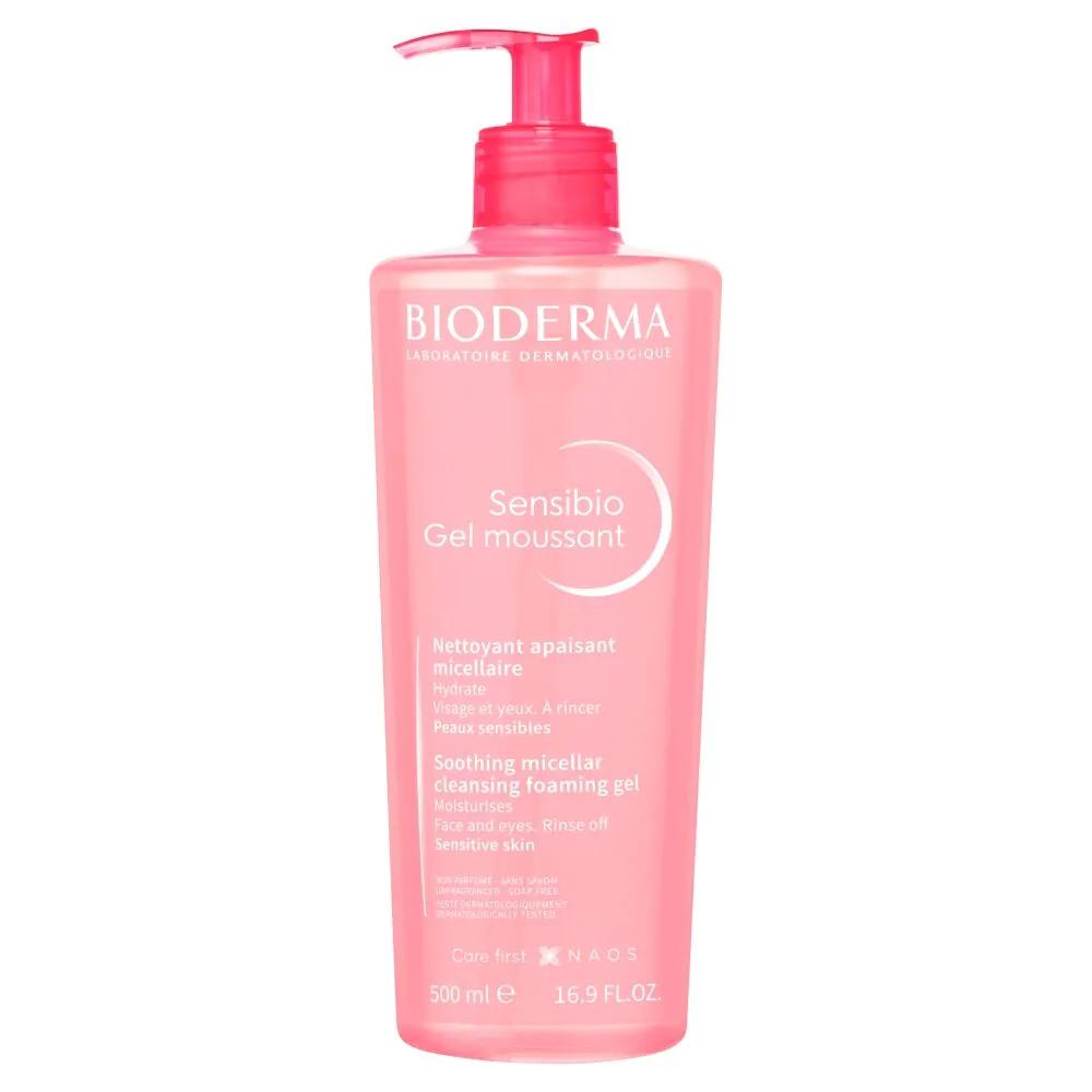„Bioderma Sensibio Gel Moussant“ raminamasis veido valymo gelis