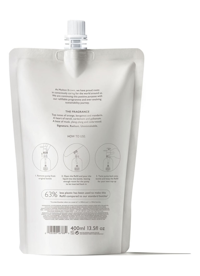 Molton Brown Orange & Bergamot Hand Wash Refill - hand soap refill