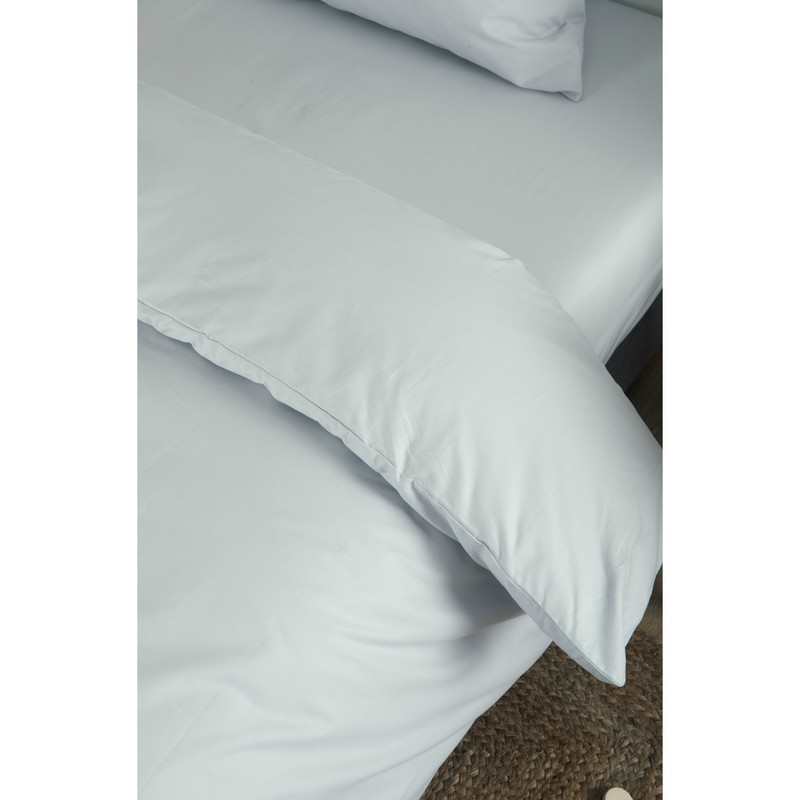 Housse de couette unie en Coton Bio pour lit 1 personne