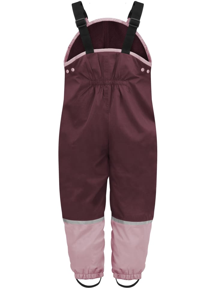 Normani Outdoor Sports Kinder Regenhose mit Hosenträgern Waller in Bordeaux günstig kaufen
