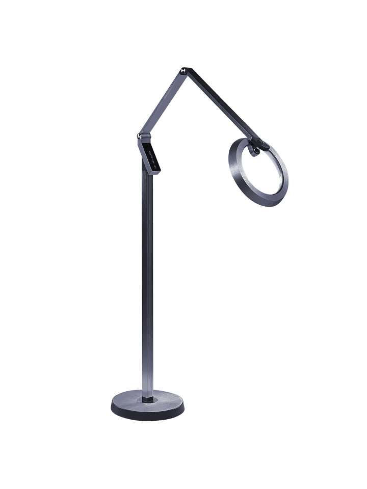 Beliani Stehleuchten CARINA in Grau - (W) 63 x (H) 170 x (L) 27 cm günstig kaufen onesize