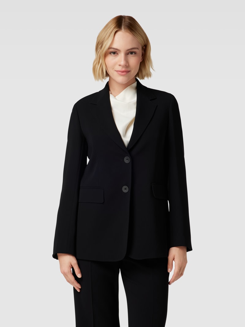 Blazer mit Pattentaschen Modell 'LINZ' in schwarz