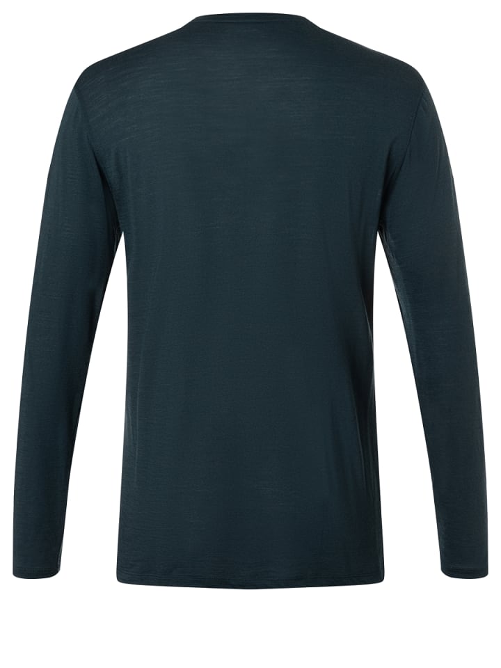 super.natural Merino Longsleeve M SLED CLUB LS in blau günstig kaufen