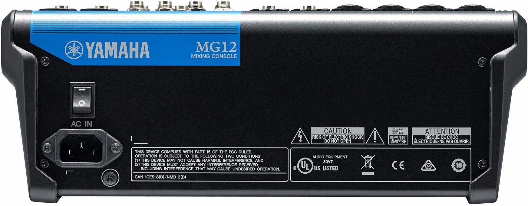Yamaha Mischpult 12-Kanal Mischpult Konsole MG12