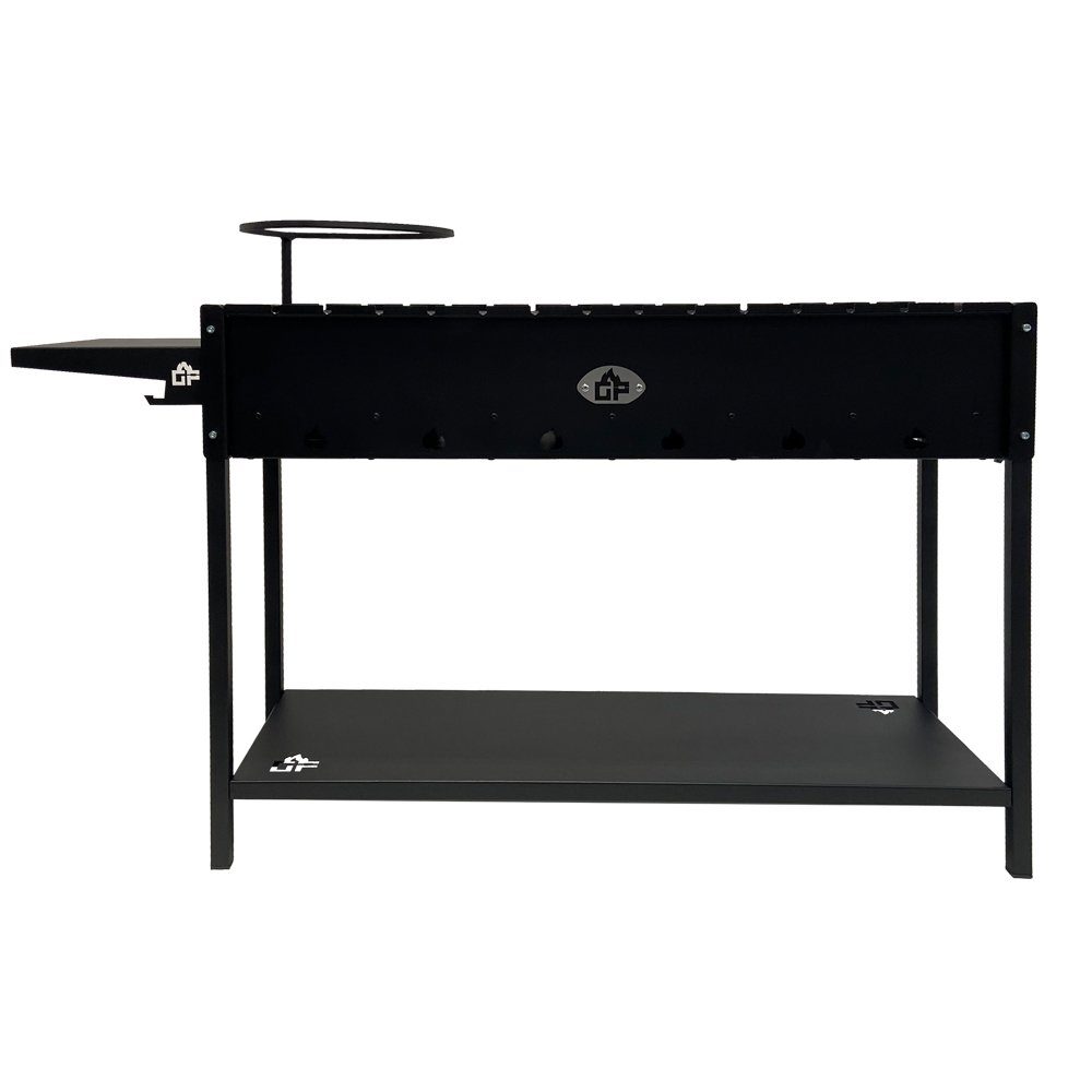 Grillpeter Holzkohlegrill Mangal Set Batyr XL Schaschlikgrill 100cm mit Grillrost Kasan 8L