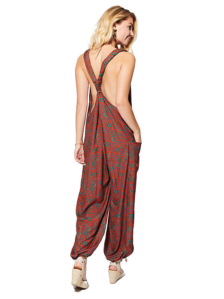 Ipanima Jumpsuit in Rot/ Grün günstig kaufen 34-40