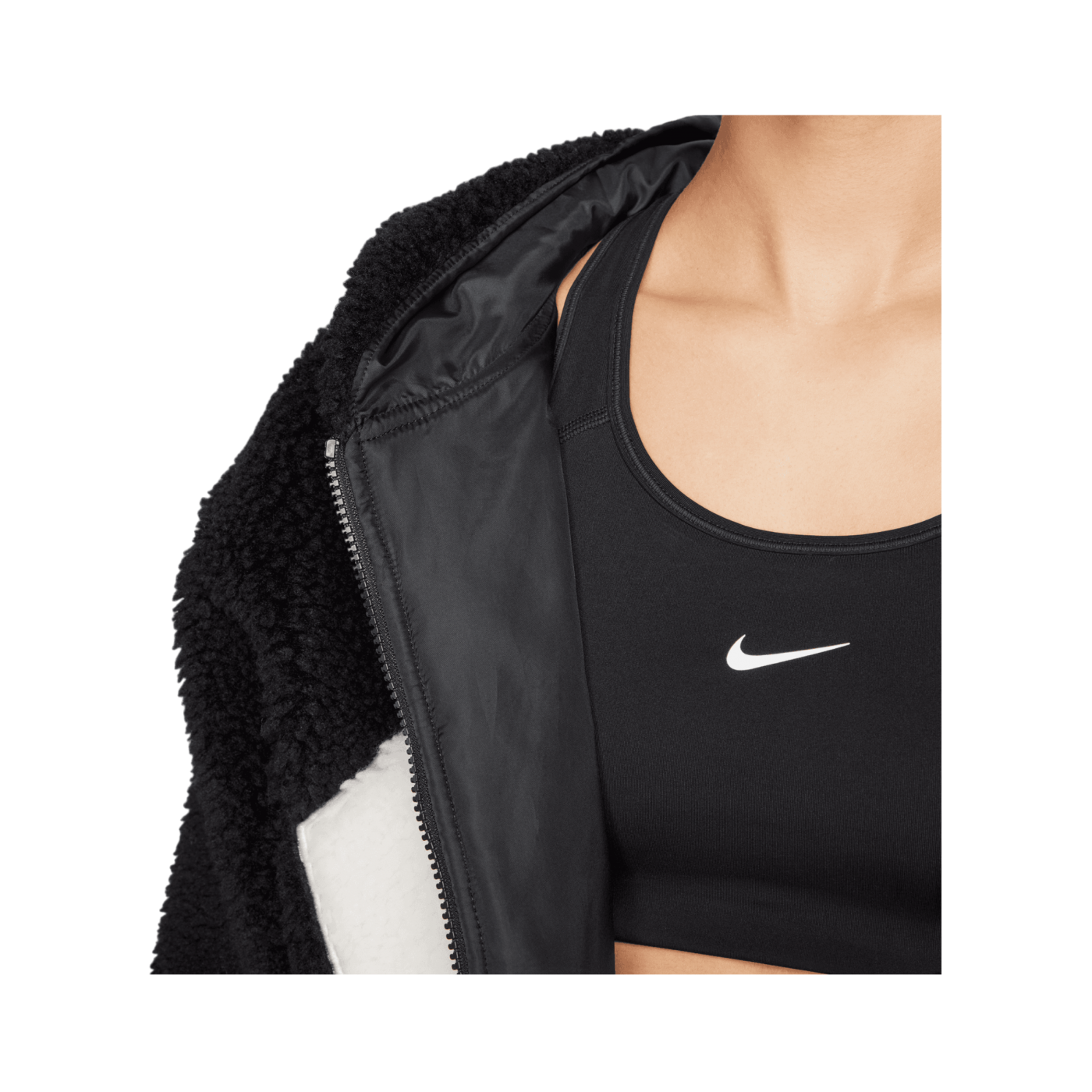 Nike Logo Jacke Damen Schwarz F010
