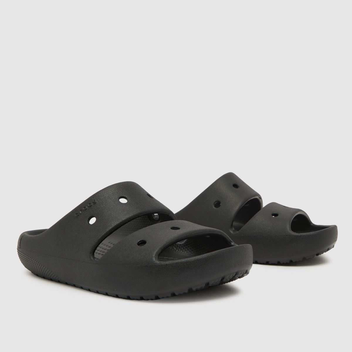 Crocs svarta klassiska 2.0 juniorsandaler