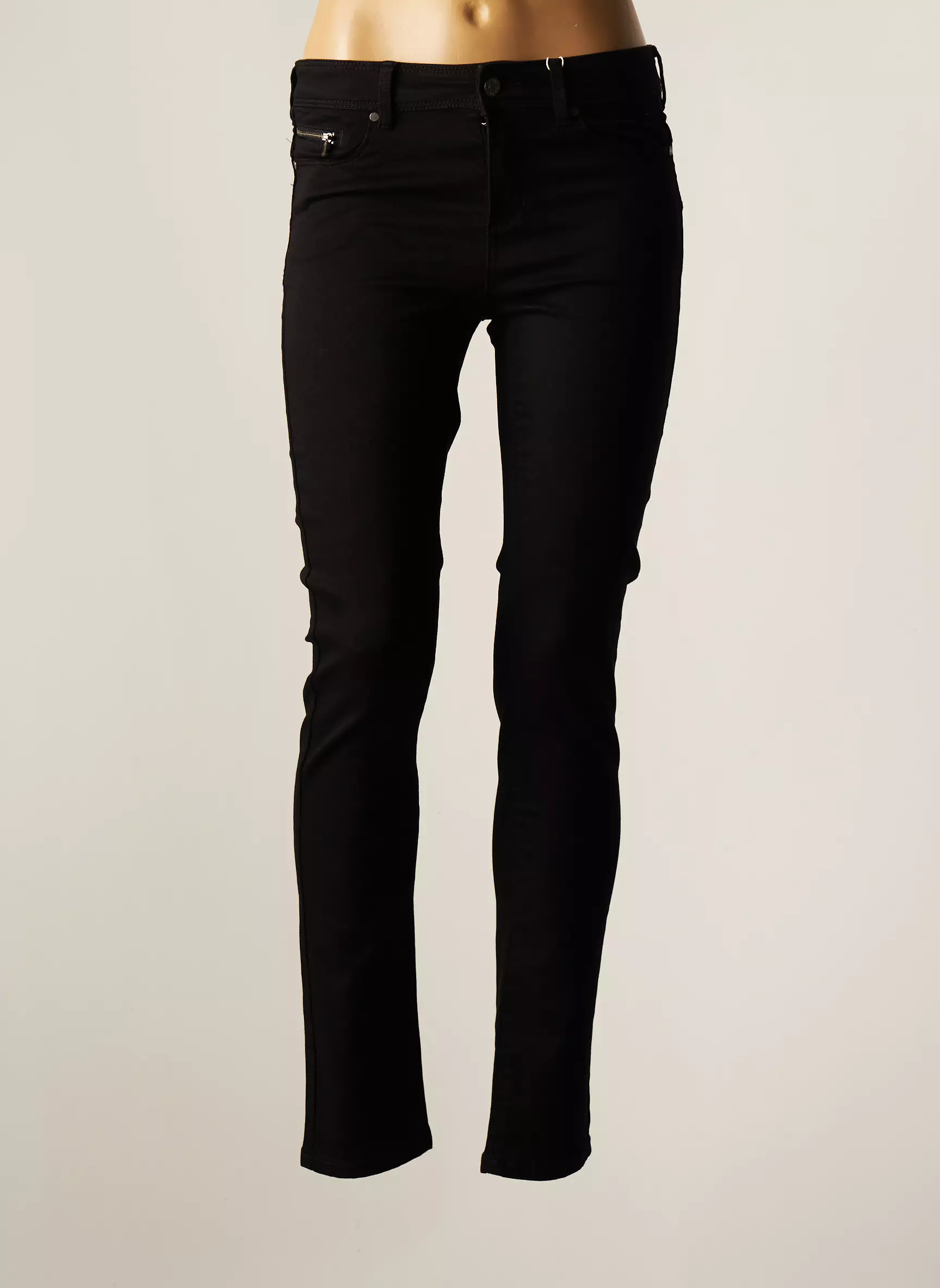 C Est Beau La Vie Pantalons Slim Femme couleur noir